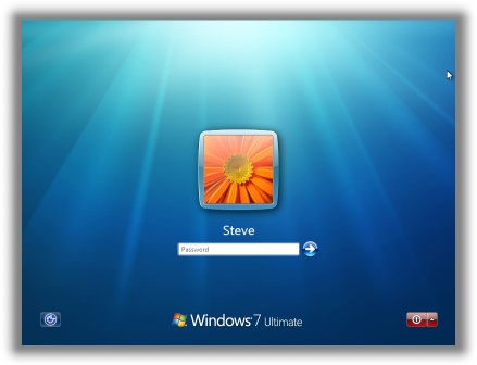 Windows 7 Login Screen